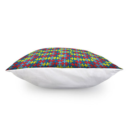 Autism Awareness Puzzle Print Pillow Cover