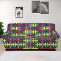 Autism Awareness Puzzle Print Sofa Cover