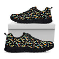 Autism Awareness Ribbon Pattern Print Black Running Shoes