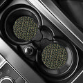 Autism Awareness Ribbon Pattern Print Car Coasters