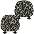 Autism Awareness Ribbon Pattern Print Car Headrest Covers