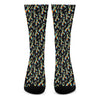 Autism Awareness Ribbon Pattern Print Crew Socks