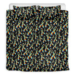 Autism Awareness Ribbon Pattern Print Duvet Cover Bedding Set
