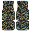 Autism Awareness Ribbon Pattern Print Front and Back Car Floor Mats
