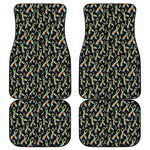 Autism Awareness Ribbon Pattern Print Front and Back Car Floor Mats