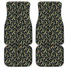 Autism Awareness Ribbon Pattern Print Front and Back Car Floor Mats