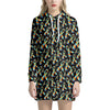 Autism Awareness Ribbon Pattern Print Hoodie Dress