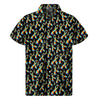 Autism Awareness Ribbon Pattern Print Men's Short Sleeve Shirt