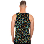 Autism Awareness Ribbon Pattern Print Men's Tank Top