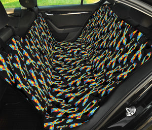 Autism Awareness Ribbon Pattern Print Pet Car Back Seat Cover