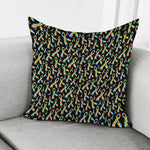 Autism Awareness Ribbon Pattern Print Pillow Cover