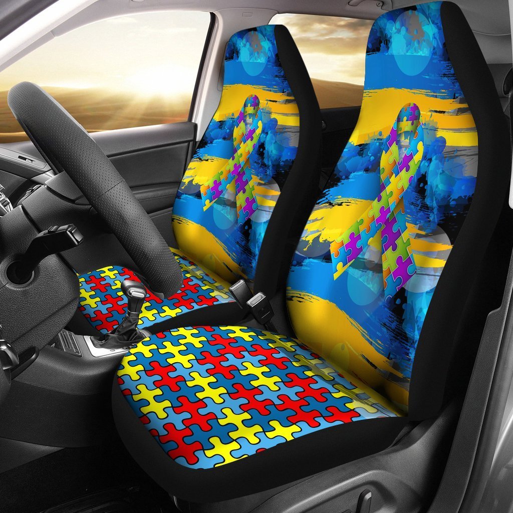 Autism Awareness Universal Fit Car Seat Covers GearFrost