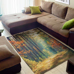 Autumn Forest Print Area Rug