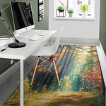 Autumn Forest Print Area Rug