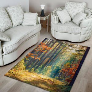 Autumn Forest Print Area Rug