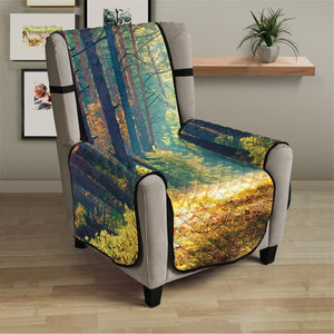 Autumn Forest Print Armchair Protector