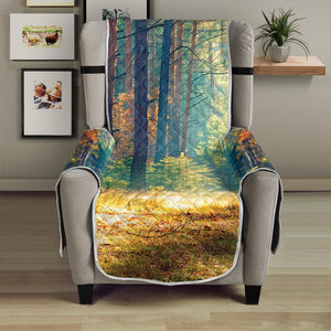 Autumn Forest Print Armchair Protector