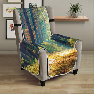 Autumn Forest Print Armchair Protector