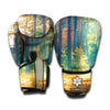 Autumn Forest Print Boxing Gloves