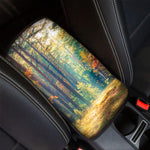 Autumn Forest Print Car Center Console Cover