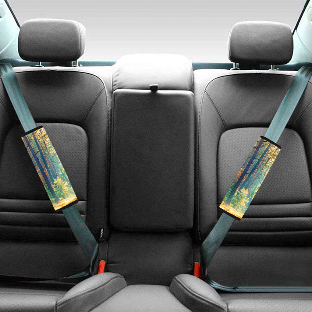 Autumn Forest Print Car Seat Belt Covers