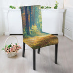 Autumn Forest Print Dining Chair Slipcover