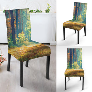 Autumn Forest Print Dining Chair Slipcover