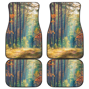 Autumn Forest Print Front and Back Car Floor Mats