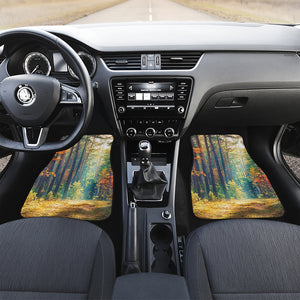 Autumn Forest Print Front Car Floor Mats