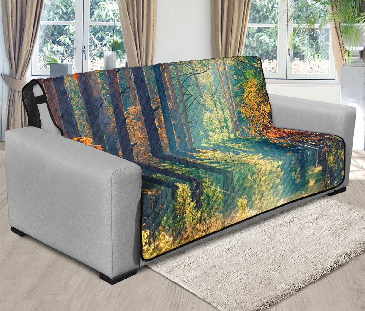 Autumn Forest Print Futon Protector