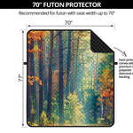 Autumn Forest Print Futon Protector