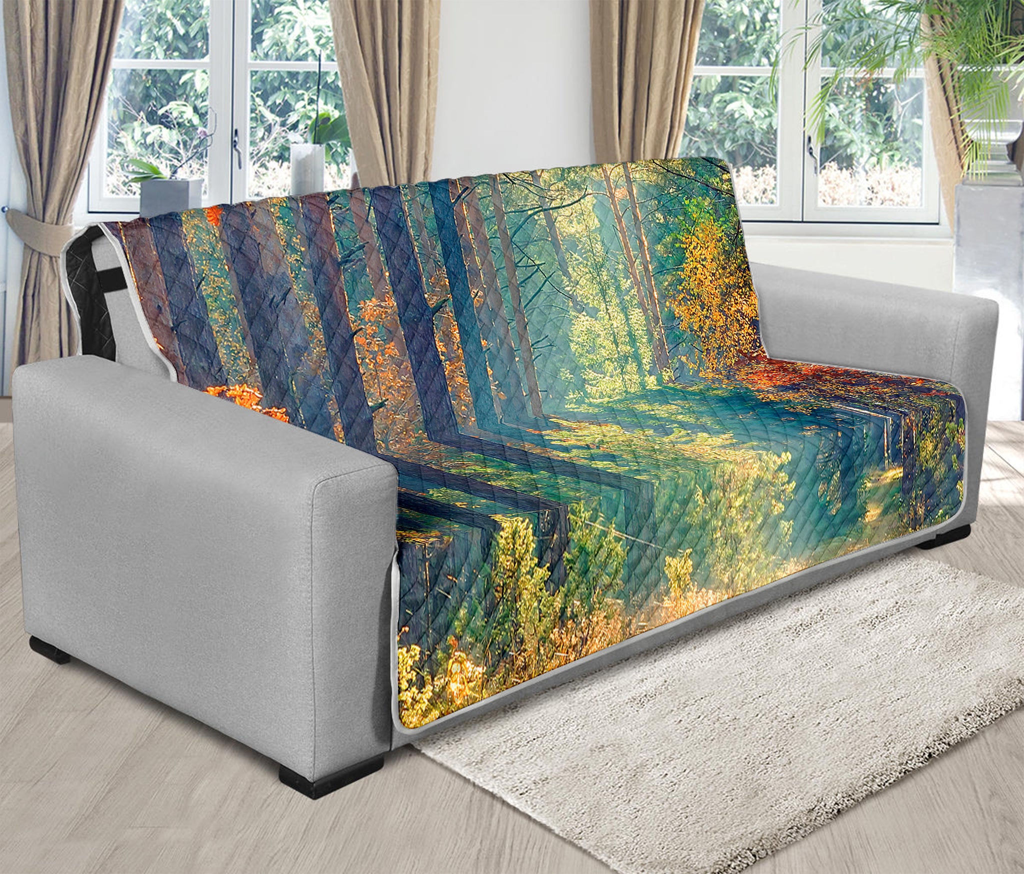 Autumn Forest Print Futon Protector