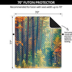 Autumn Forest Print Futon Protector