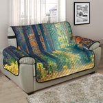 Autumn Forest Print Half Sofa Protector