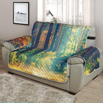 Autumn Forest Print Half Sofa Protector