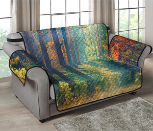 Autumn Forest Print Loveseat Protector