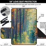 Autumn Forest Print Loveseat Protector