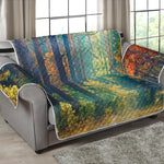 Autumn Forest Print Loveseat Protector