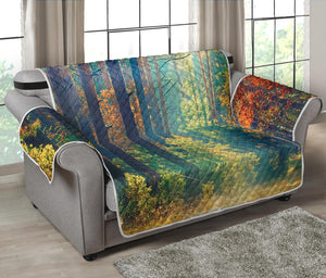 Autumn Forest Print Loveseat Protector