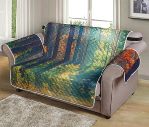 Autumn Forest Print Loveseat Protector