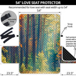 Autumn Forest Print Loveseat Protector