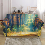 Autumn Forest Print Loveseat Slipcover