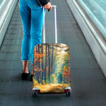 Autumn Forest Print Luggage Cover