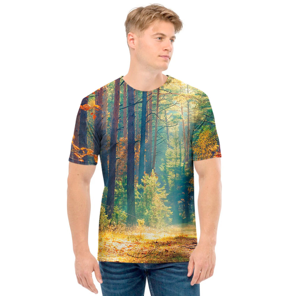 Autumn Forest Print Men's T-Shirt