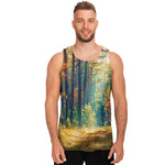 Autumn Forest Print Men's Tank Top