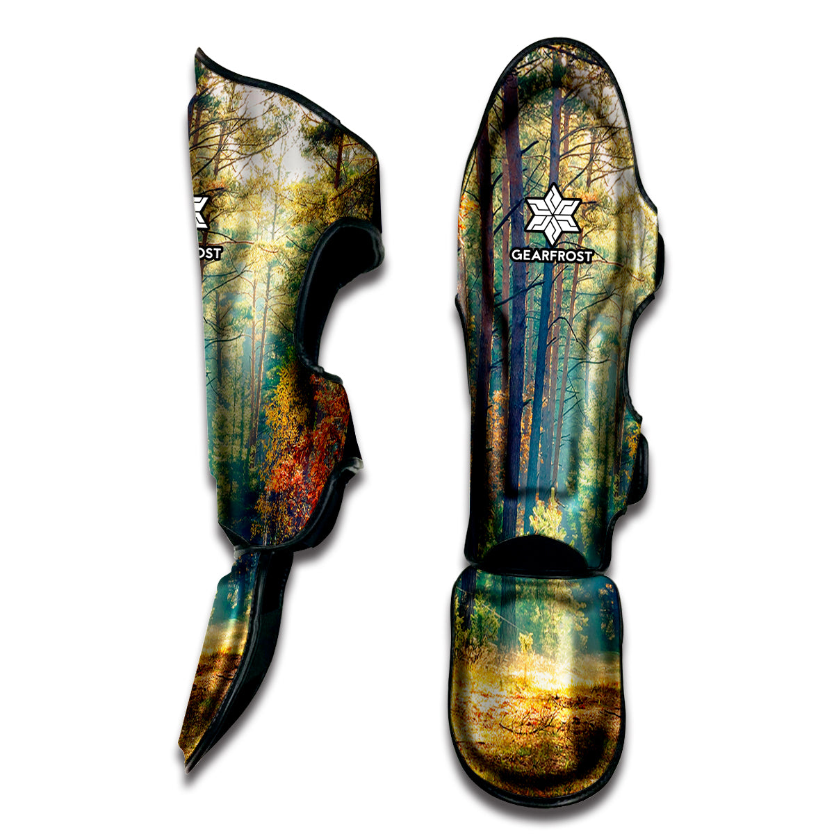 Autumn Forest Print Muay Thai Shin Guard