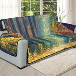 Autumn Forest Print Oversized Sofa Protector