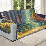 Autumn Forest Print Oversized Sofa Protector