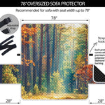 Autumn Forest Print Oversized Sofa Protector