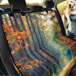 Autumn Forest Print Pet Car Back Seat Cover